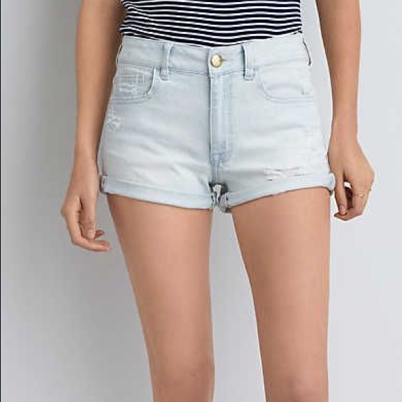 american eagle high rise shortie